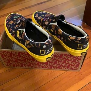 Vans x National Geographic Slip-on shoe sneaker animal print skateboarding skate